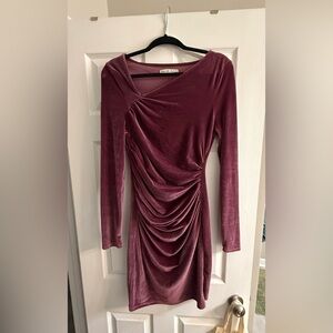 Abercrombie & FitchVelvet Long Sleeve mini dress - size Medium Tall